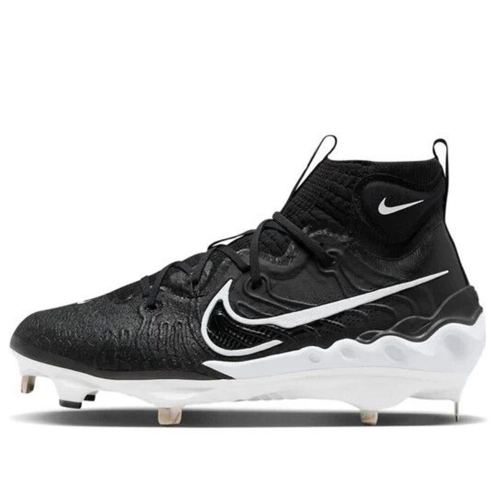 Nike Alpha Huarache NXT Black White Metal Baseball Cleat Men Size 14 DJ6517-001